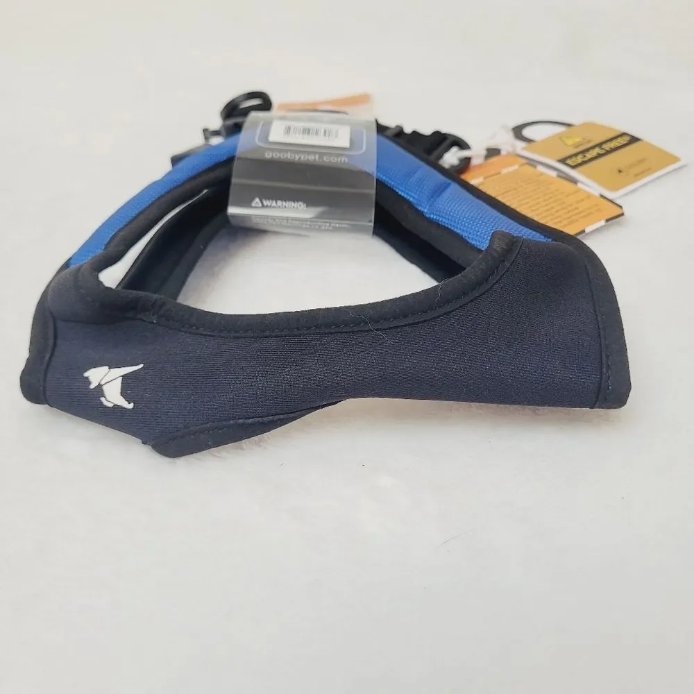 Gooby Escape Free Easy Fit Dog Harness Blue Medium 18 to 21.75 Inch Chest New